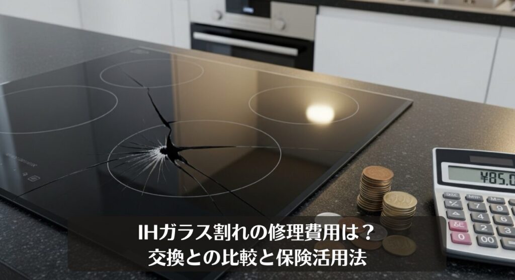 IHガラス割れの修理費用は？交換との比較と保険活用法