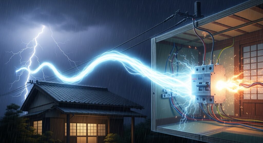 雷サージがブレーカーに与える影響