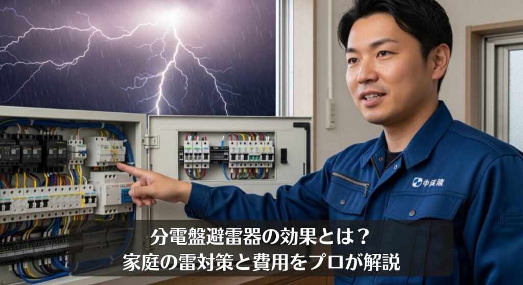 分電盤避雷器の効果とは？家庭の雷対策と費用をプロが解説