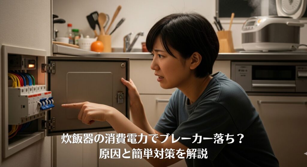炊飯器の消費電力でブレーカー落ち？原因と簡単対策を解説