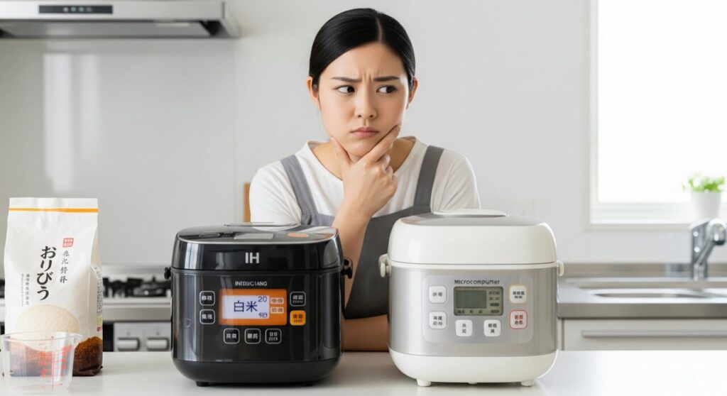 IHとマイコンの消費電力を比較