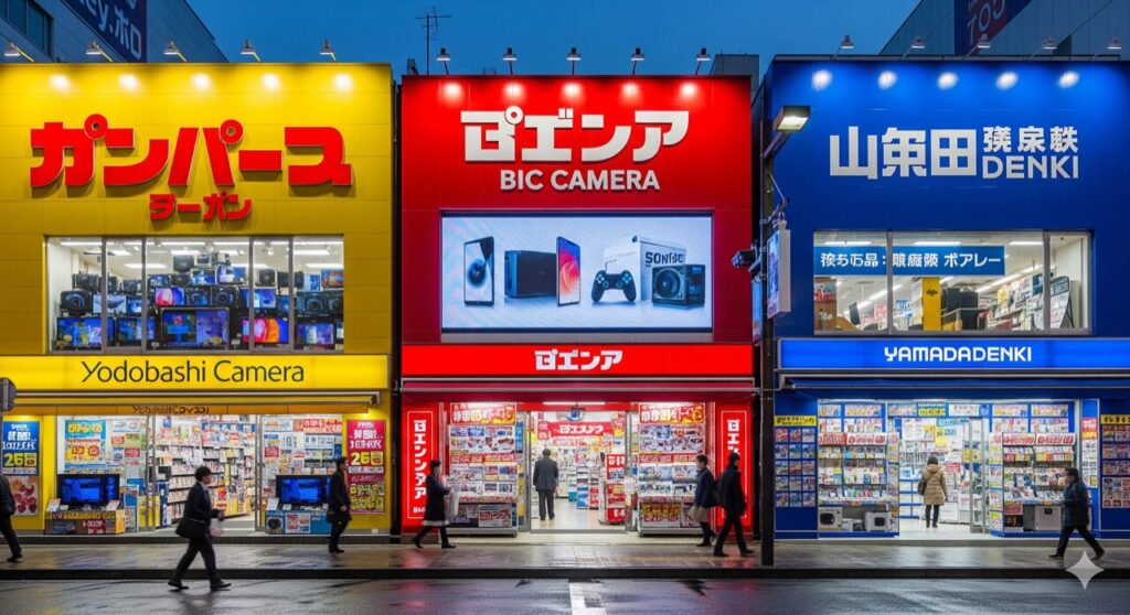 エディオン・ケーズデンキ・ヤマダ電機の違い