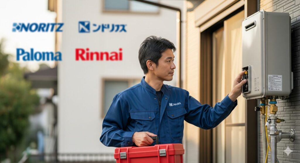 業者修理とノーリツ・リンナイ・パロマ