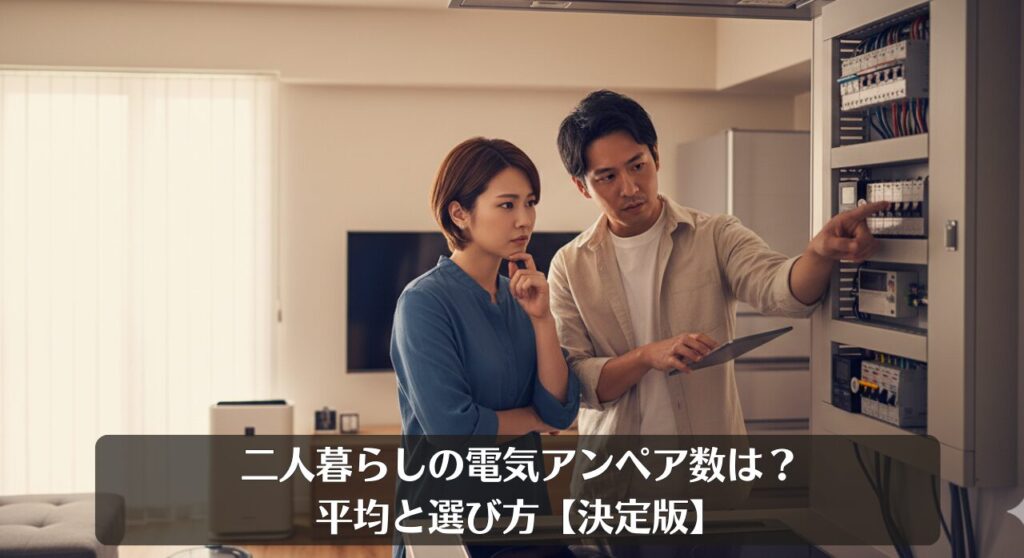 二人暮らしの電気アンペア数は?平均と選び方【決定版】
