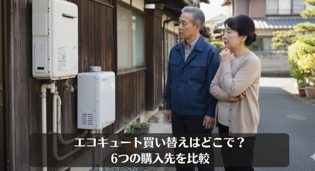 エコキュート買い替えはどこで？6つの購入先を比較