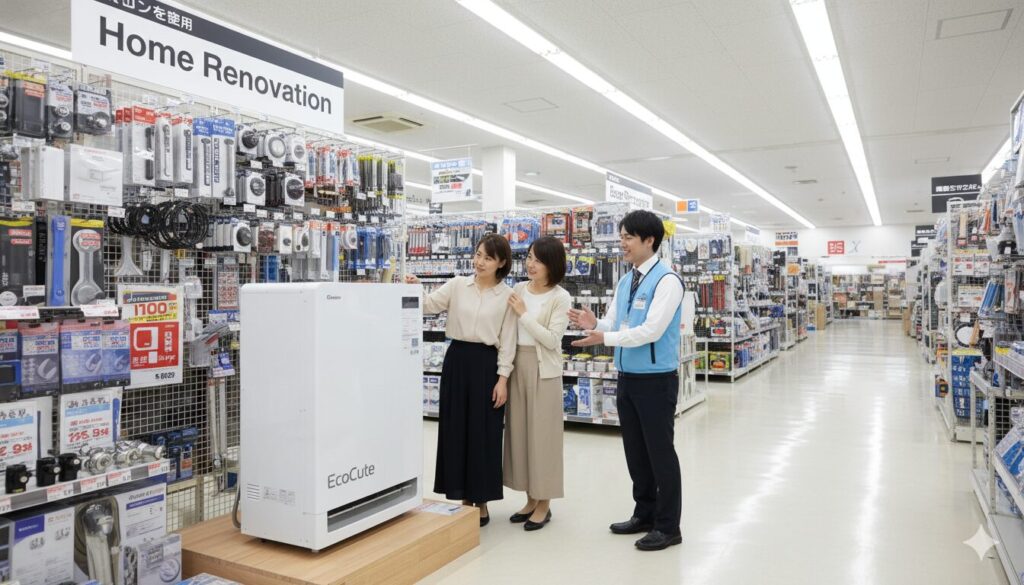 ホームセンターで他の水回りと一緒にリフォーム