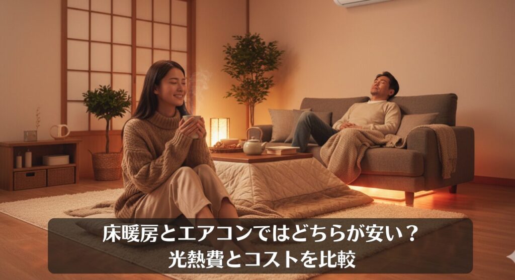 床暖房とエアコンではどちらが安い?光熱費とコストを比較