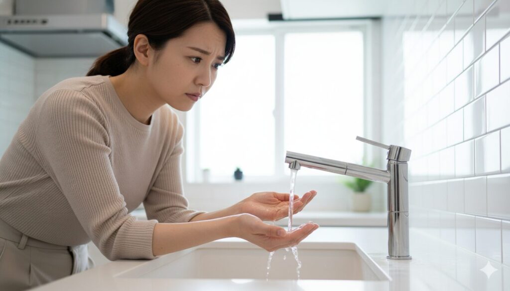 キッチンでお湯の出が悪い時のチェックポイント