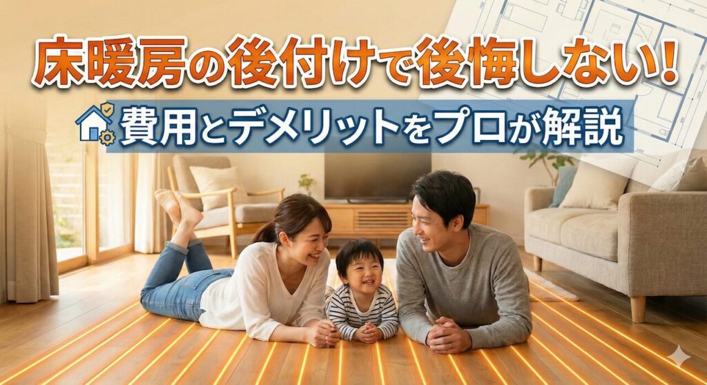 床暖房の後付けで後悔しない!費用とデメリットをプロが解説