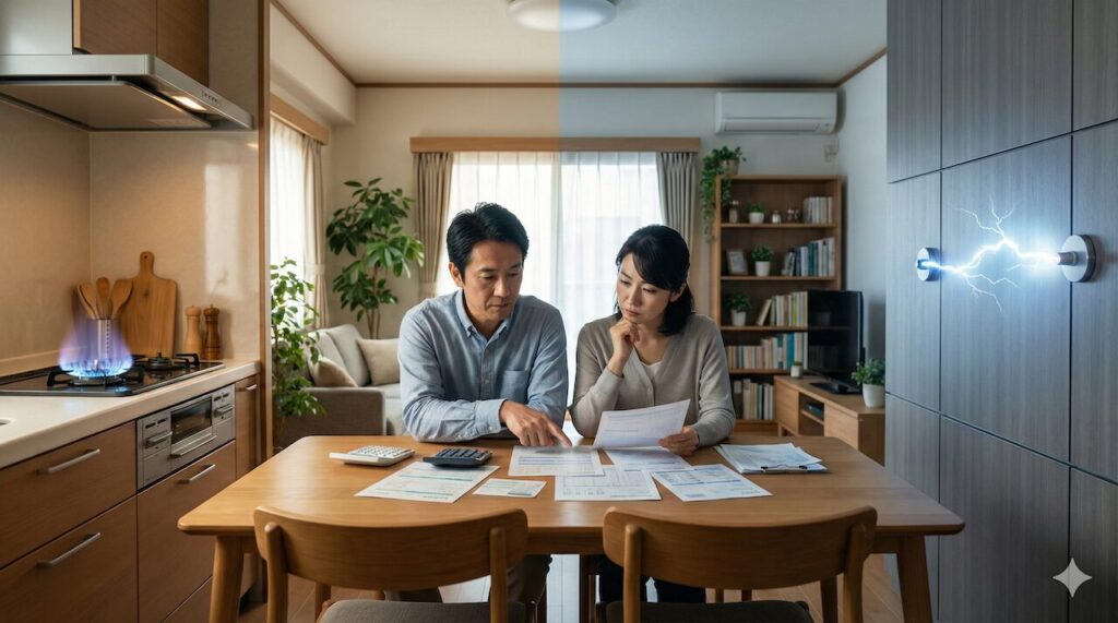 ガスと電気はどっちが安い?ランニングコスト比較