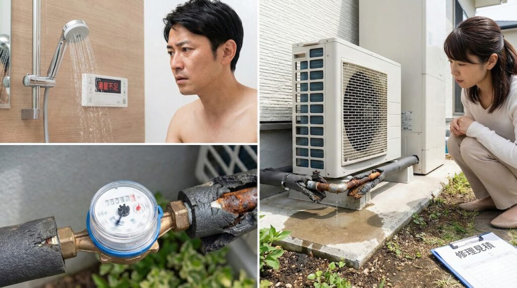 お湯の出が悪い時は配管の水漏れ修理が必要?