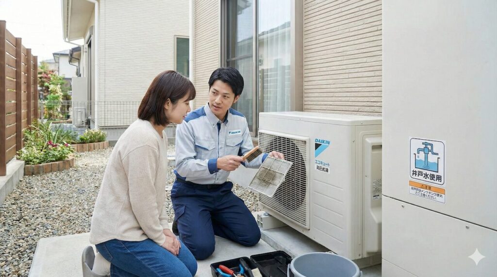 ダイキン製エコキュートの点検ポイント