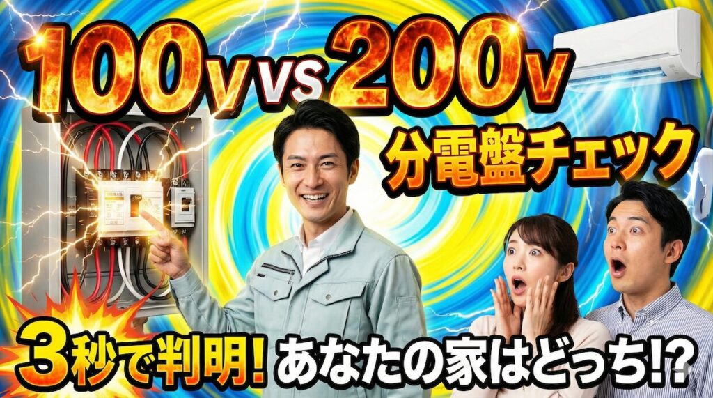 分電盤の100Vと200Vの見分け方は？3線やブレーカーで確認 | 横浜電気工事レスキュー