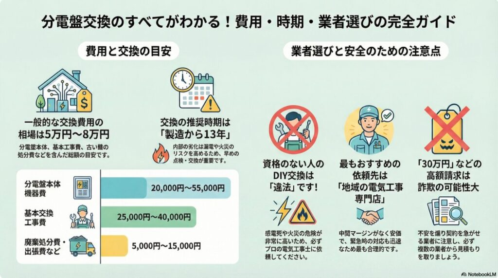分電盤交換のすべてがわかる！費用・時期・業者選びの完全ガイド