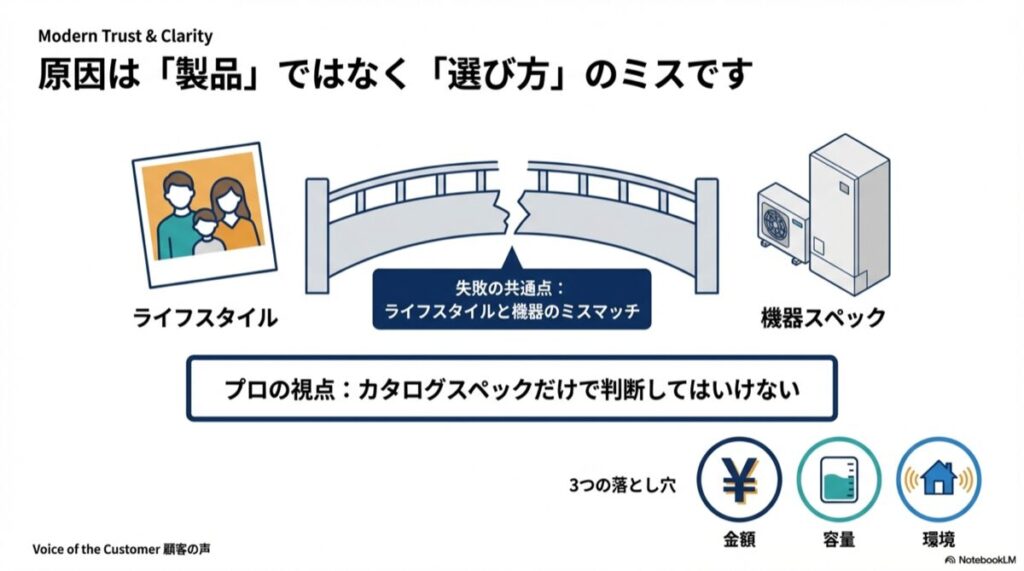 エコキュート失敗の原因はライフスタイルとのミスマッチ