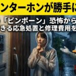 雨でインターホンが勝手に鳴る！原因と今すぐできる対策・修理費用をプロが解説