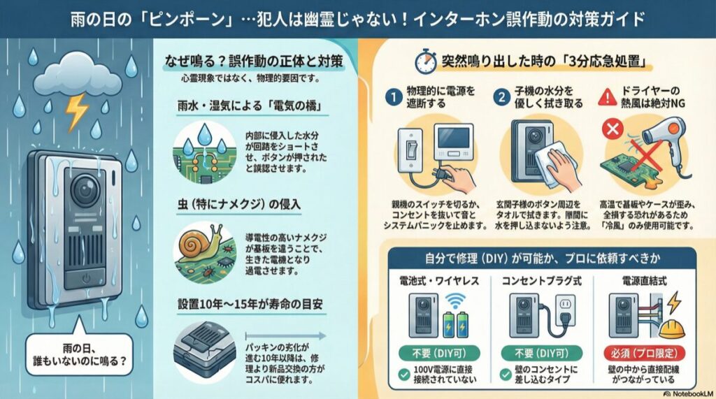 ！インターホン誤作動の対策ガイド