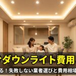 マンションのダウンライト後付け費用は？相場と注意点を解説