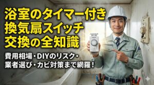 失敗しない浴室換気扇タイマー付きスイッチ交換!費用と業者の選び方