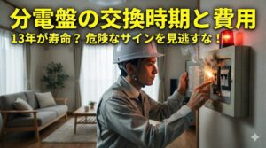 分電盤の交換時期はいつ?危険な劣化サインと工事費用の目安