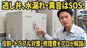 エコキュートの逃し弁とは？役割や水漏れトラブルの解決法を解説