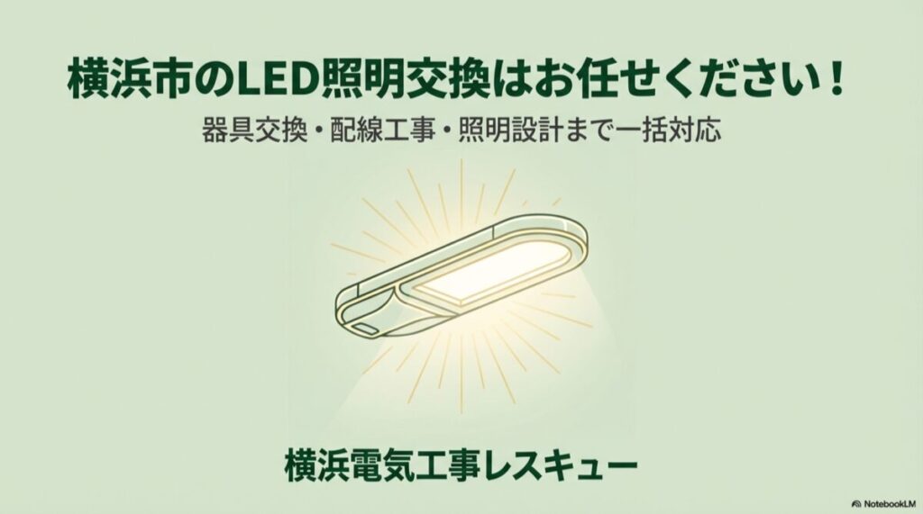 横浜市のLED照明交換はお任せください!